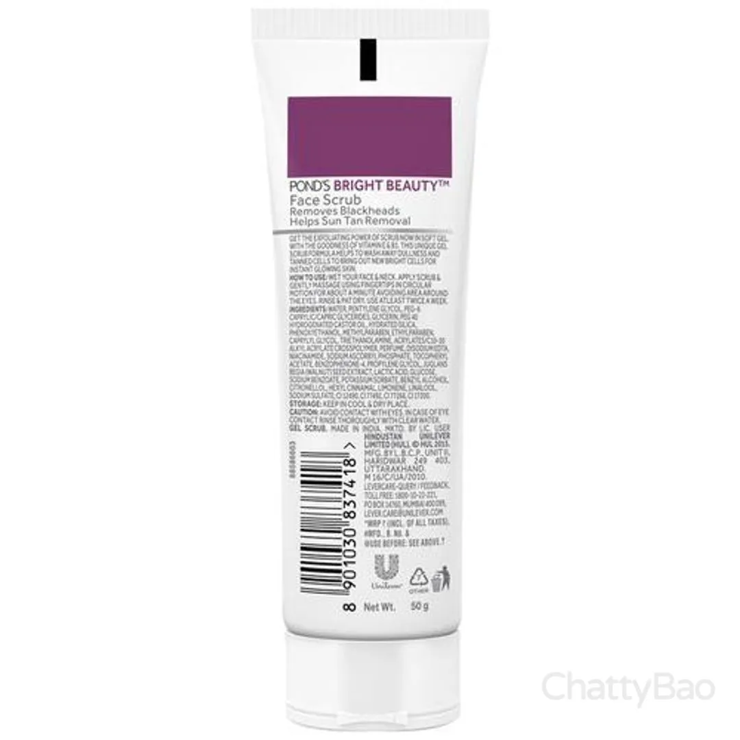 Ponds Bright Beauty Face Scrub - Sun Dullness Removal 50 g view 2