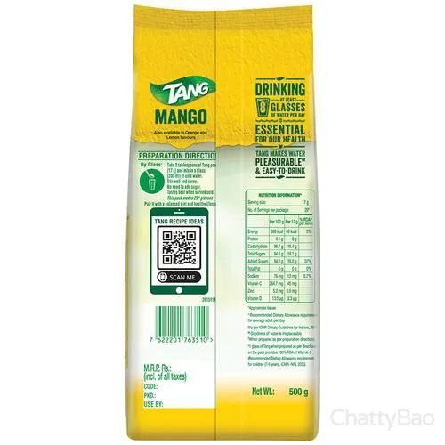 Tang Mango Instant Drink Mix 500 g view 2