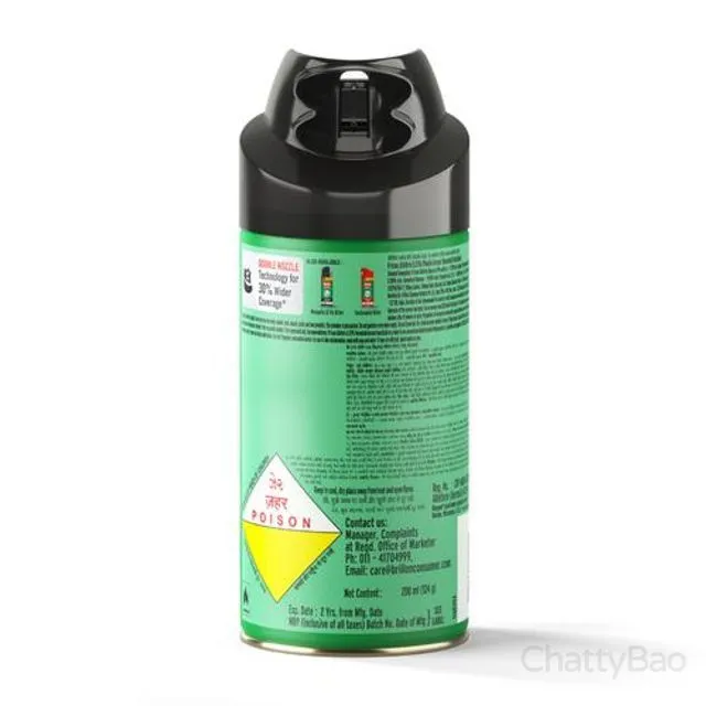 Baygon Max Mosquito & Fly Killer Spray - Regular 200 ml view 2