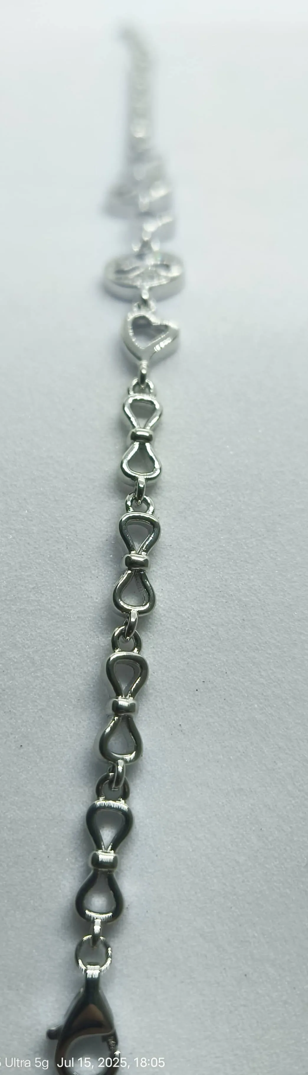 Silver Charm Bracelet (AVSBR-051) view 4
