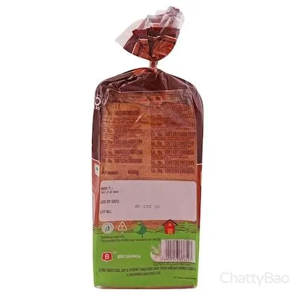 Britannia 100% Whole Wheat Bread 450 g view 2