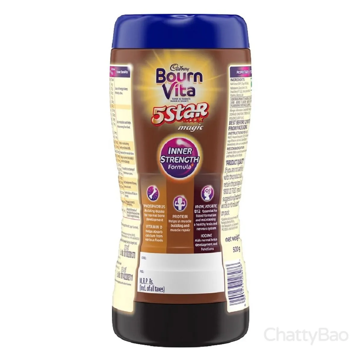 Cadbury Bournvita 5 Star Magic Health Drink Jar 500 g view 2