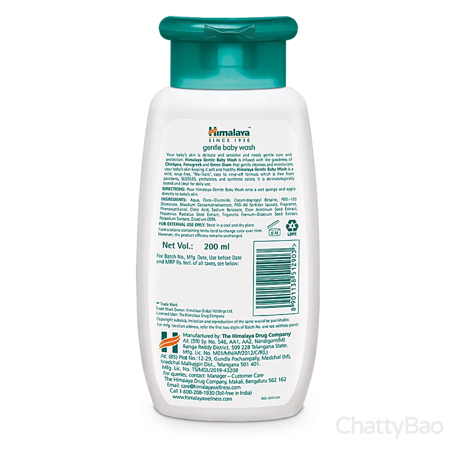 Himalaya Gentle Baby Wash 200 ml view 2