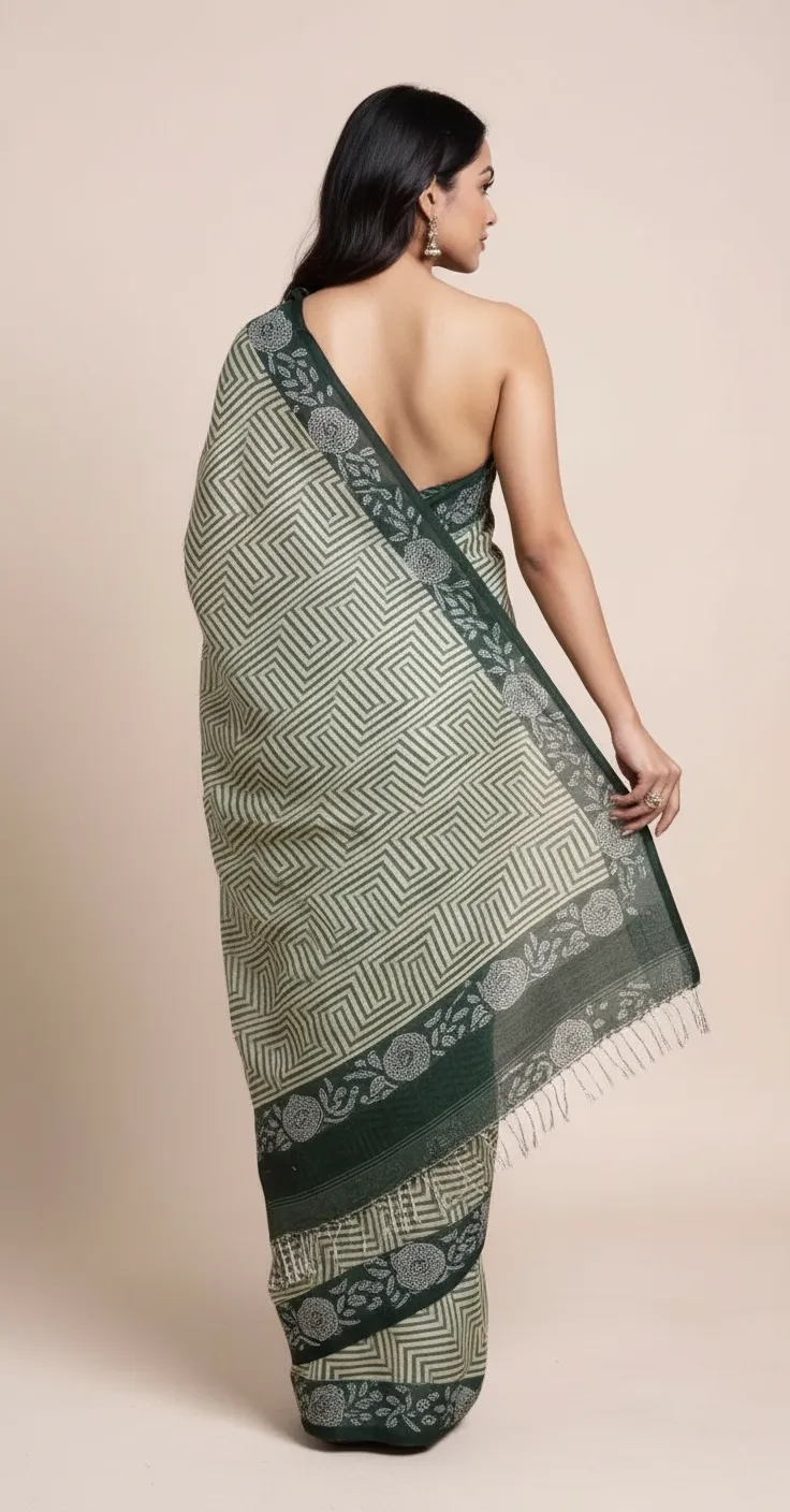 Designer Piano Saree view 3