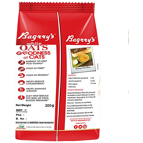 Bagrrys White Oats 200 g view 2