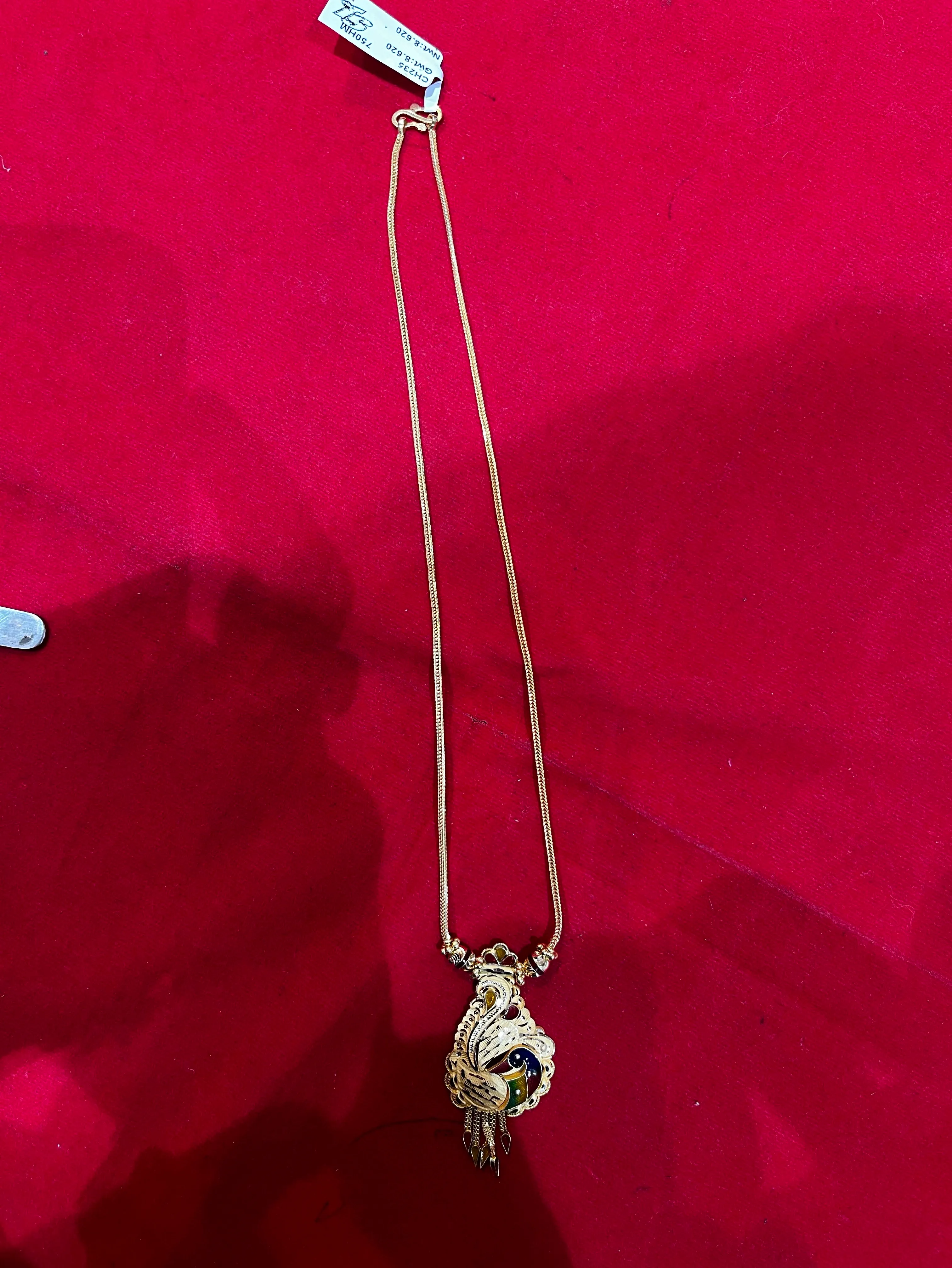 Peacock Gold Kanthi Chain view 2