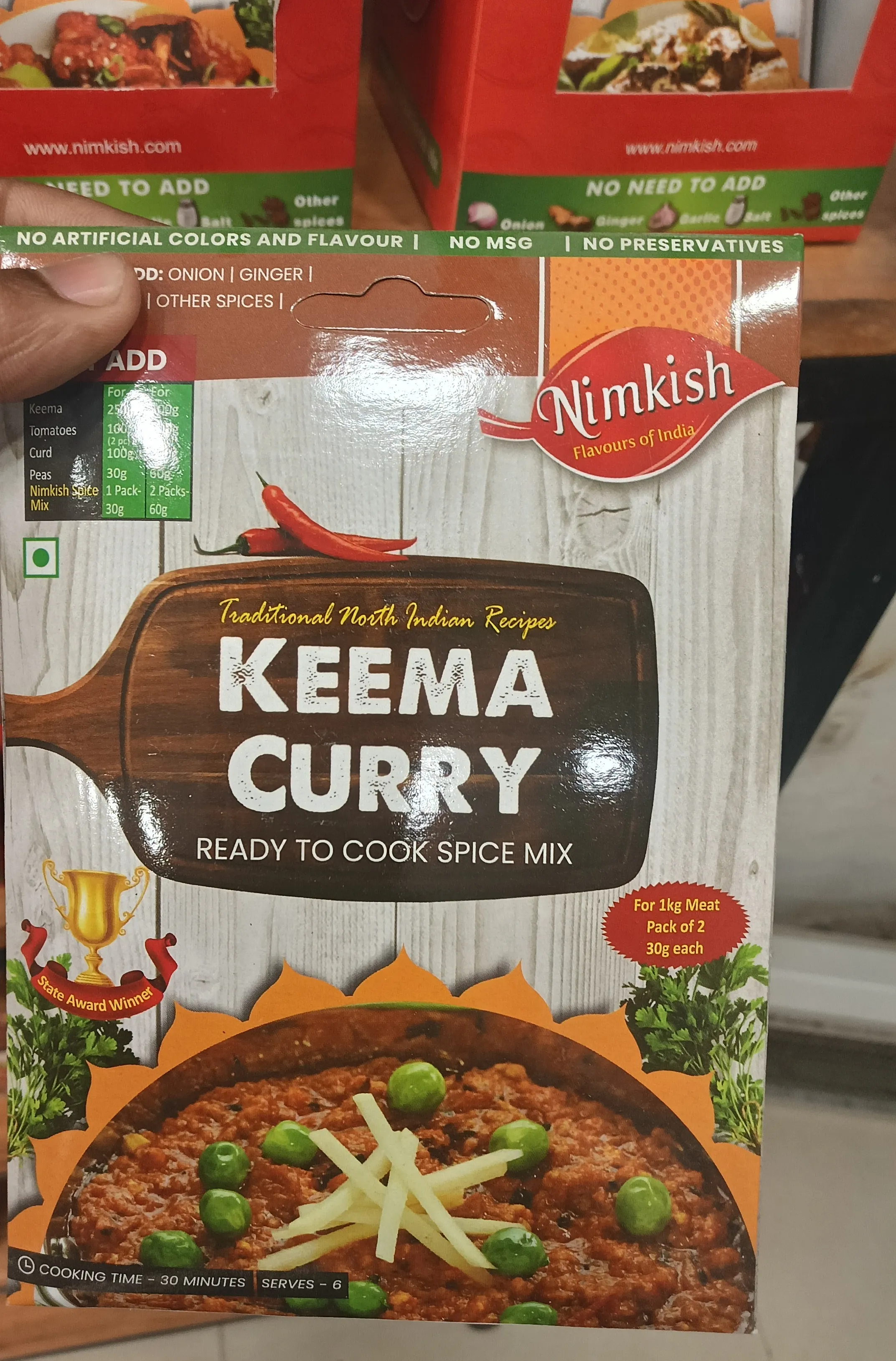 Nimkish Keema Curry view 2