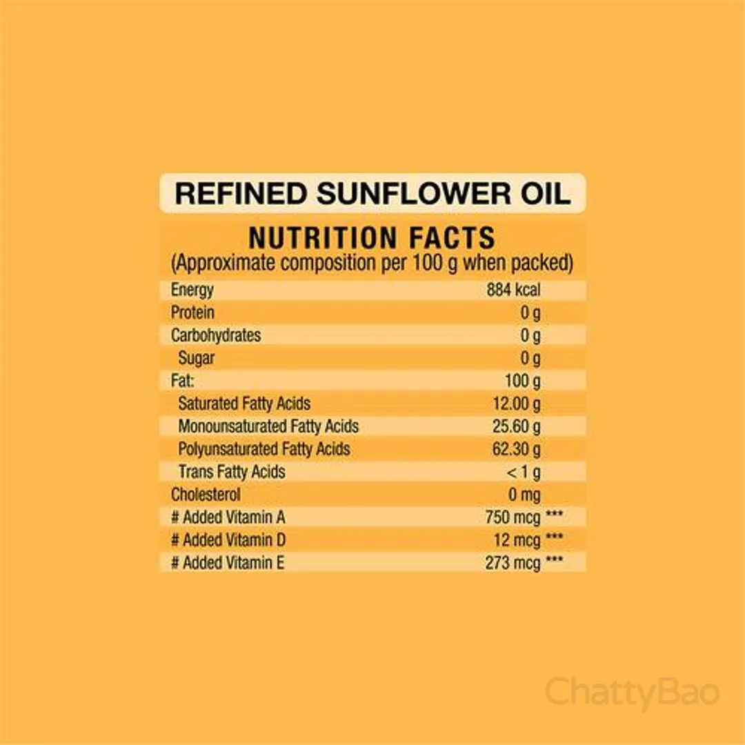 Nature Fresh Acti Lite Refined Sunflower Oil Pouch 1 L view 3