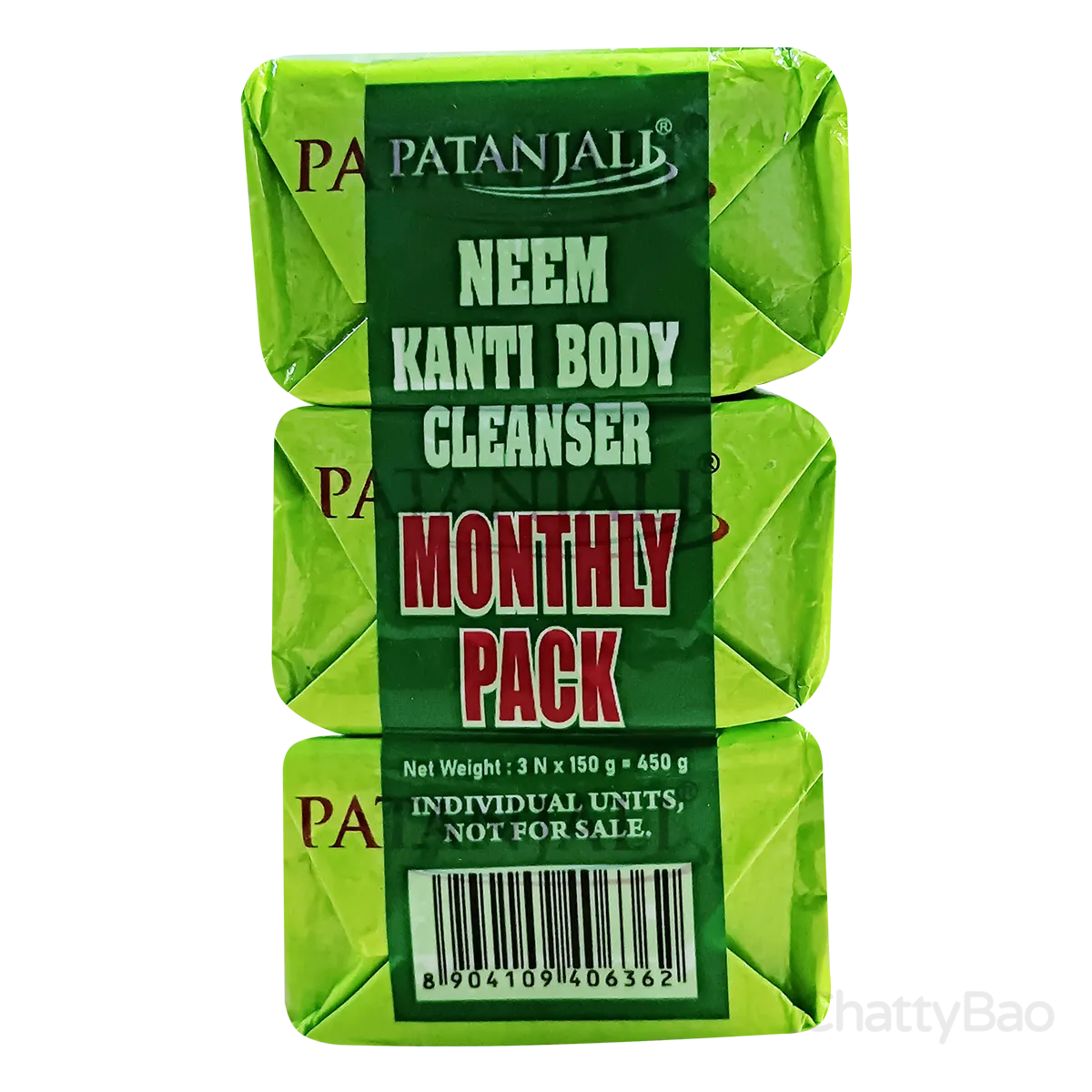 Patanjali Neem Kanti Body Cleanser (Pack of 3) 450 g view 2