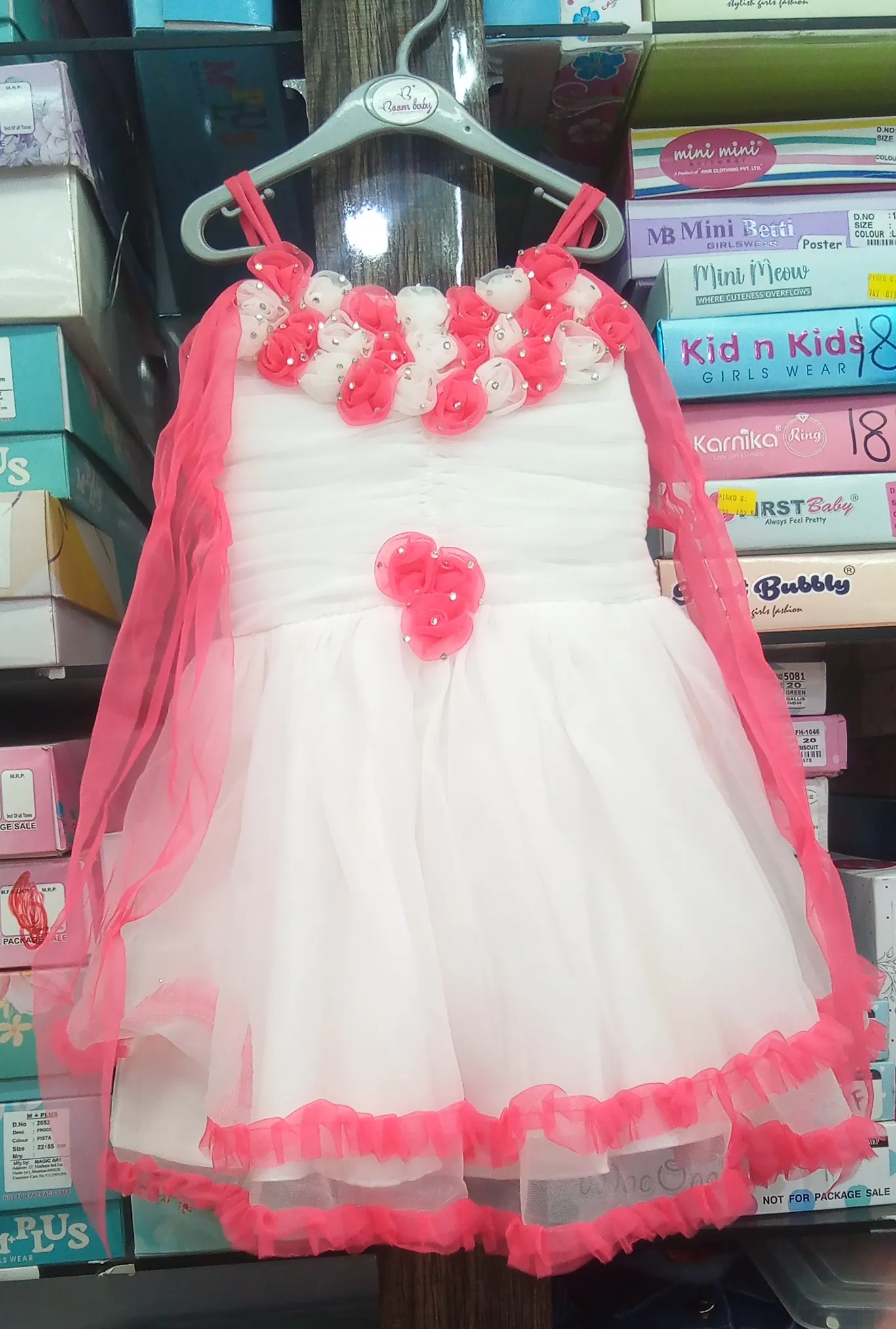 Girls Fancy Frock Wt view 3