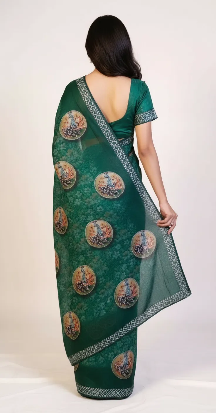 Designer Saree. view 2