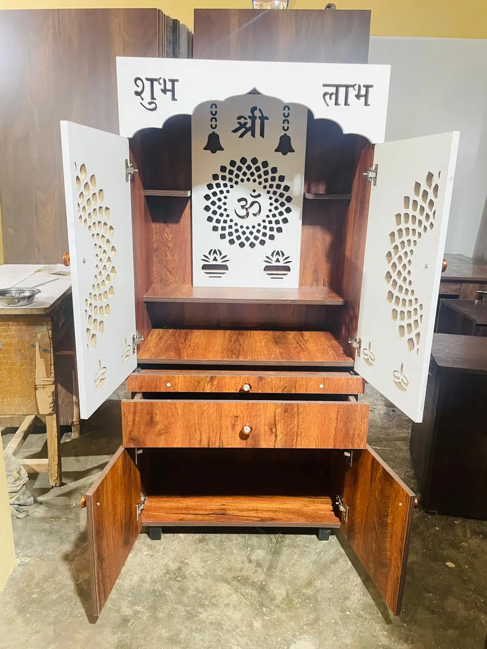 Decorative Wooden Mandir view 4