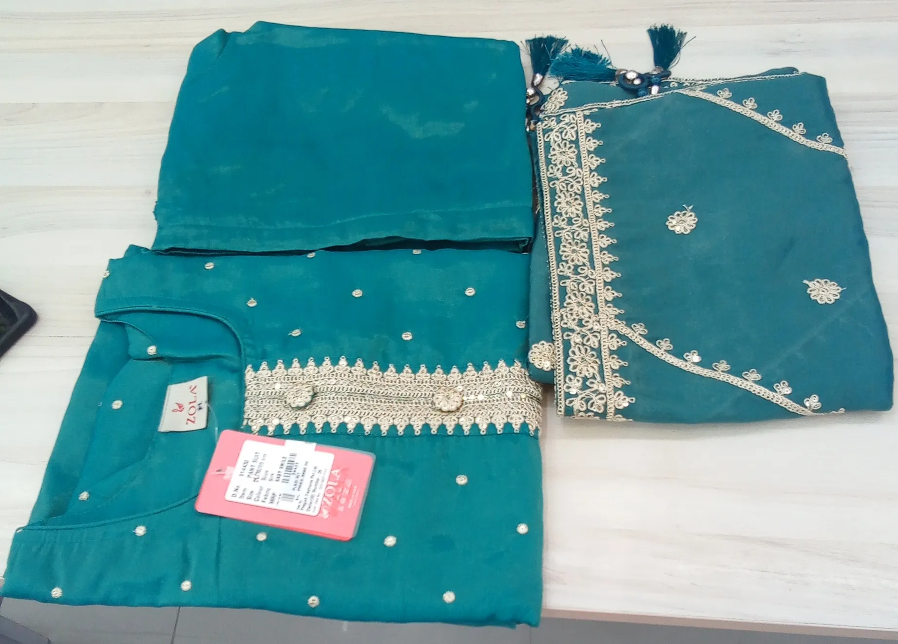 Zola Party Wear Chudidar Set view 3