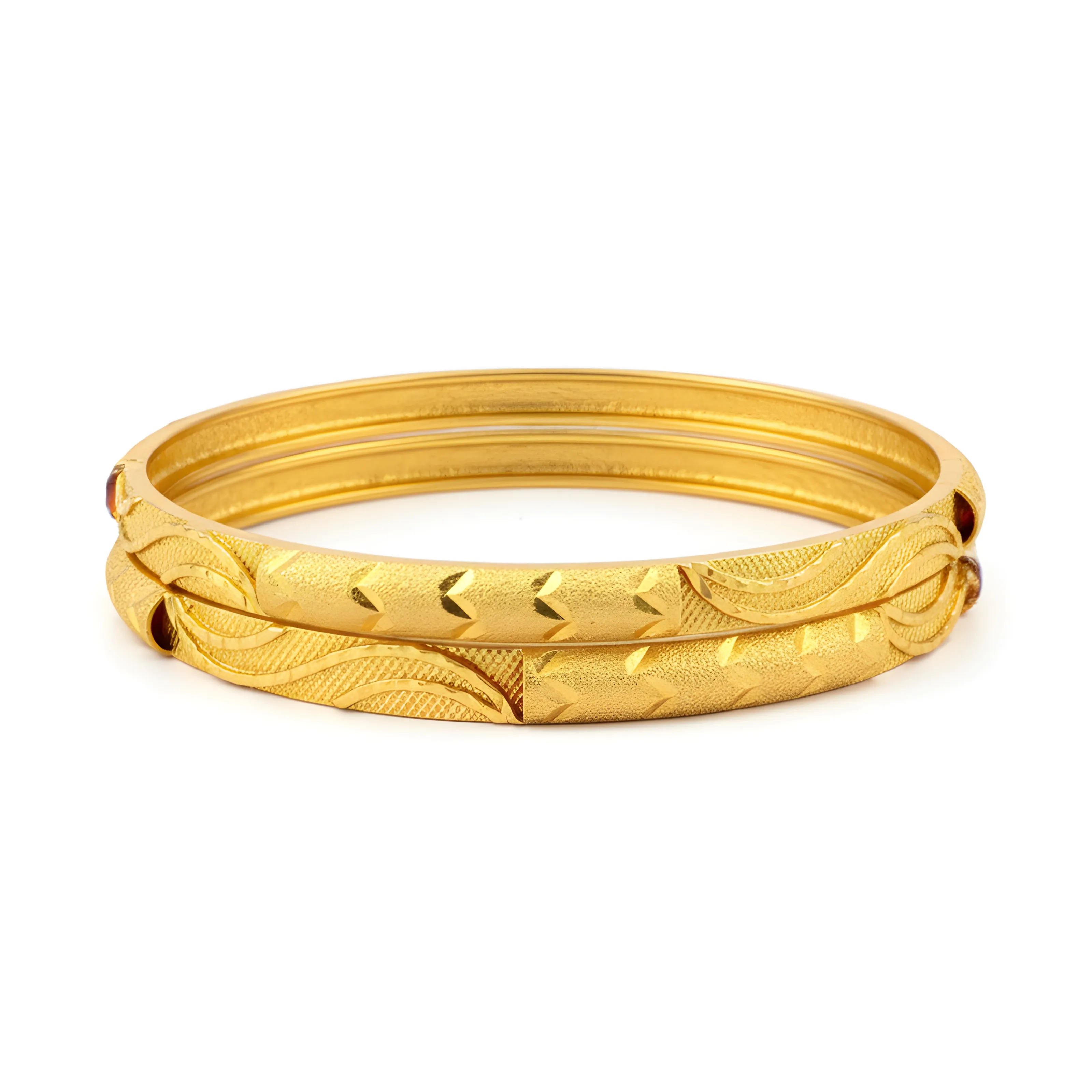 Golden Bangle Set view 2