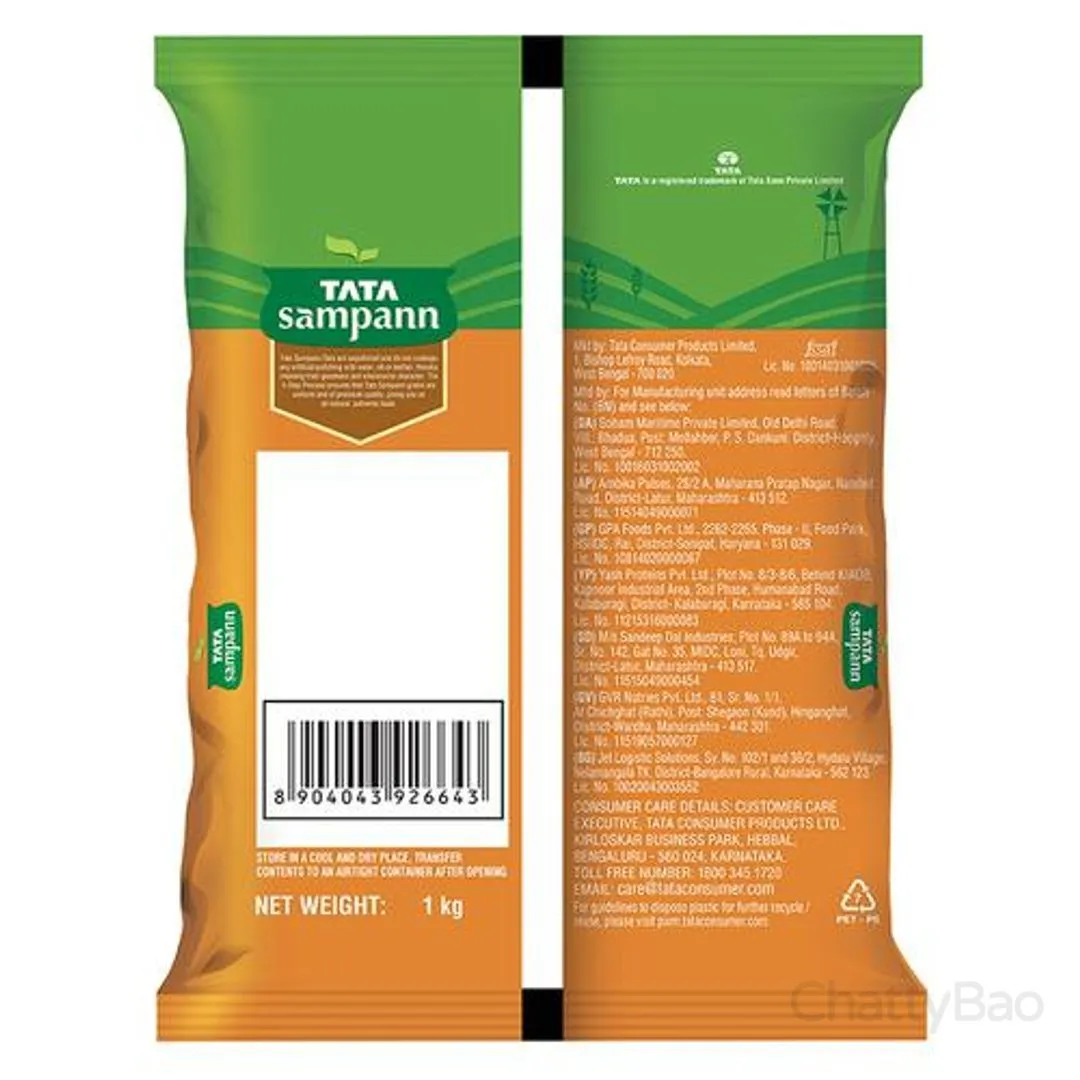 Tata Sampann Unpolished Chana Dal 1 kg view 2