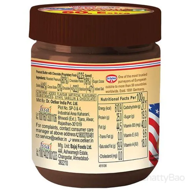 Dr. Oetker FunFoods Peanut Butter Chocolate 400 g view 2