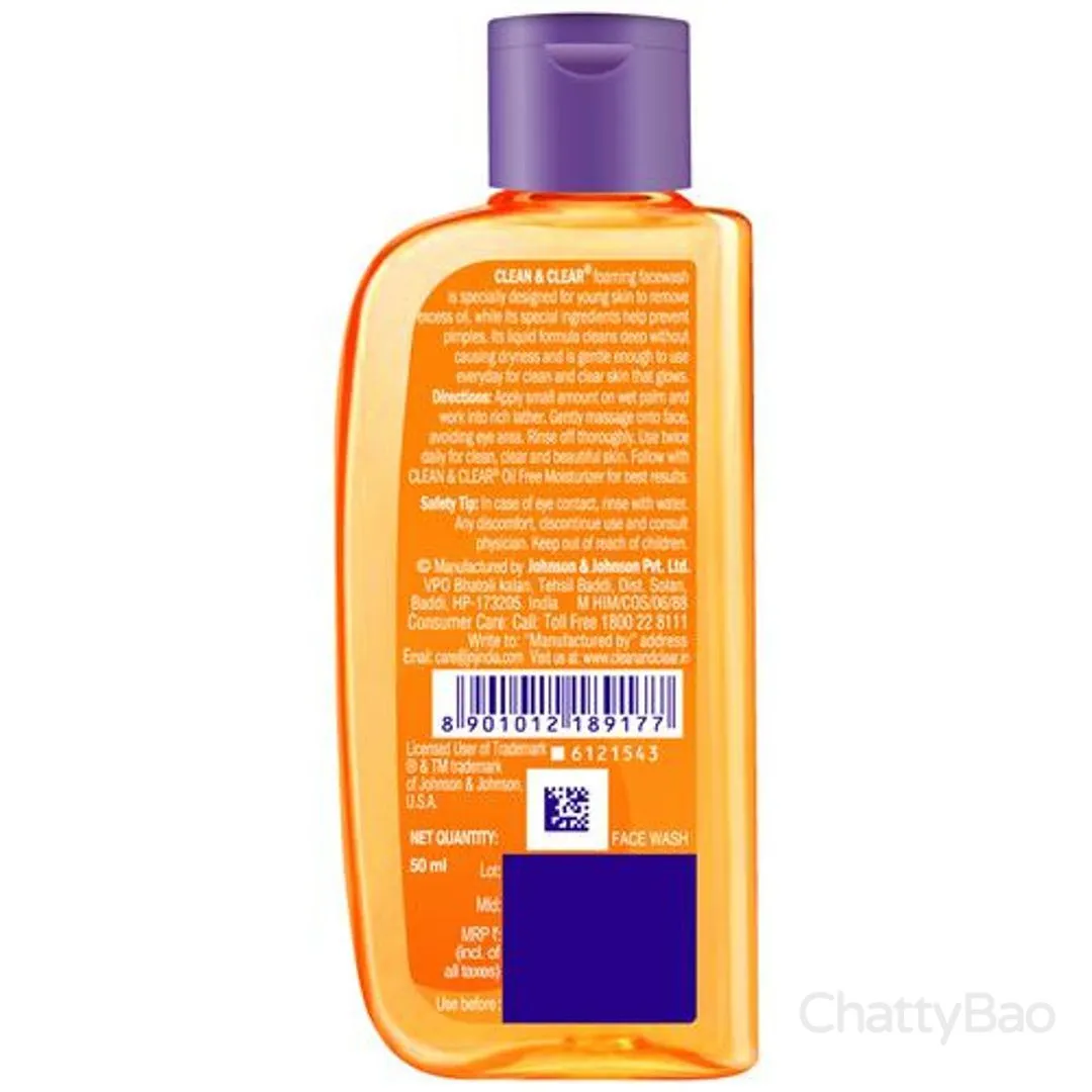 Clean & Clear Foaming Face Wash 50 ml view 2