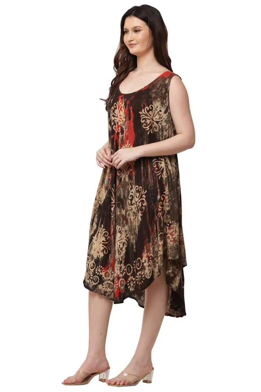 Bohemian Print Dress view 3