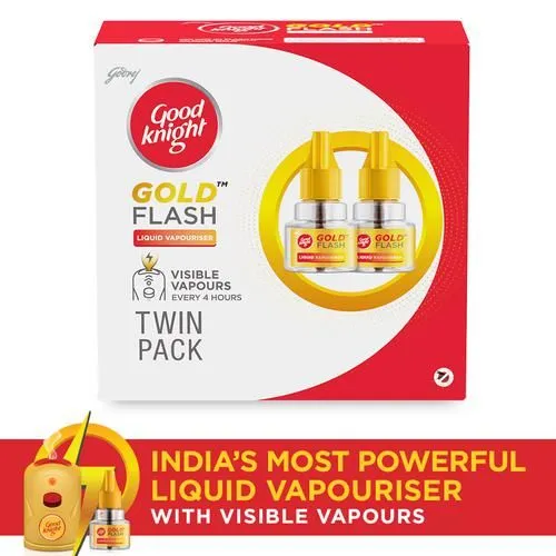 Good Knight Gold Flash Liquid Vapourizer Mosquito Repellent Refill (Pack of 2 x 45 ml each) view 2