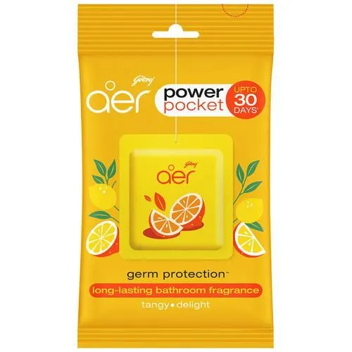 Godrej Aer Power Pocket Bathroom Fragrance Tangy Delight With Germ Protection Long Lasting 10 g view 3