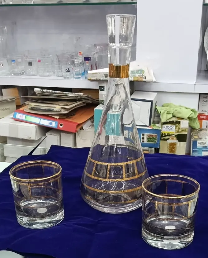 Glass Decanter and Glasses Set view 2