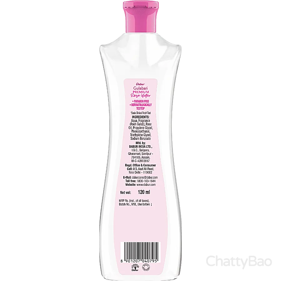 Dabur Gulabari Premium Rose Water - Skin Toner 120 ml view 2