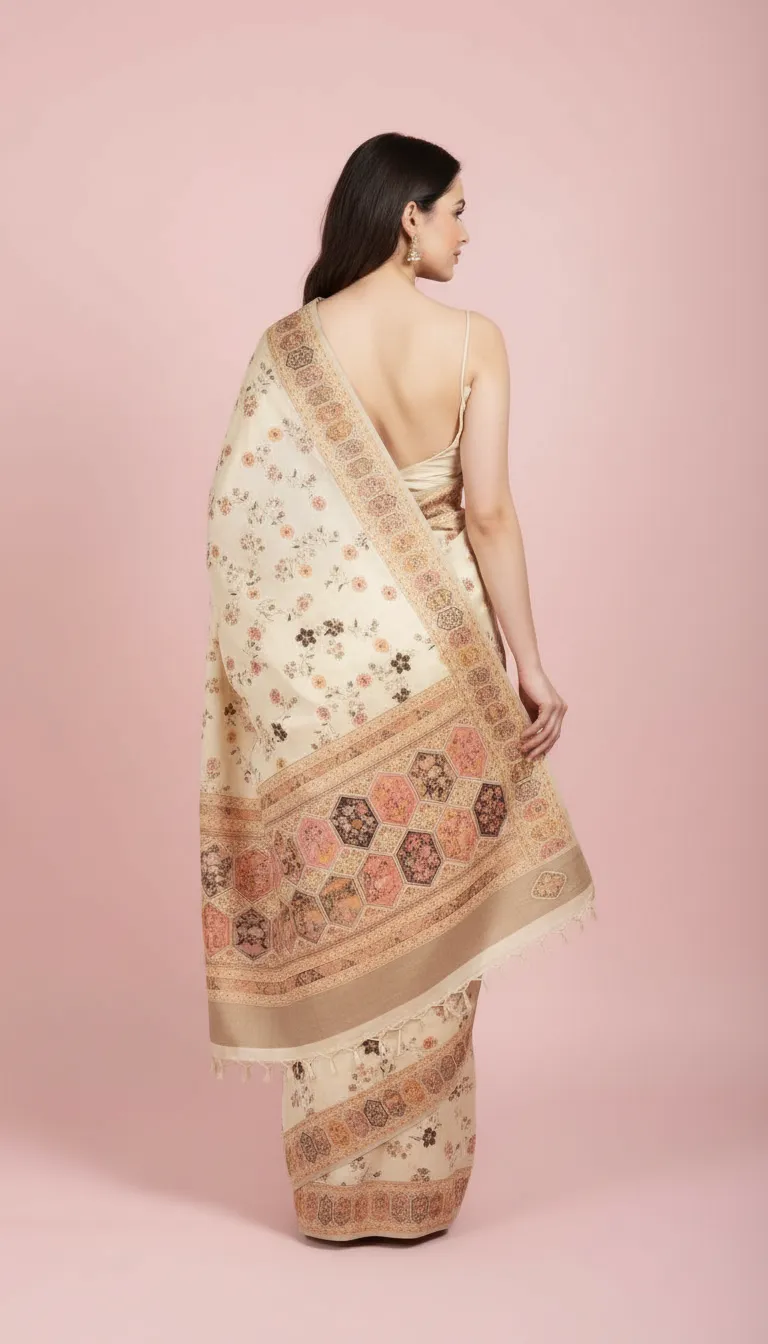 Embroidered Banarasi Saree. view 2