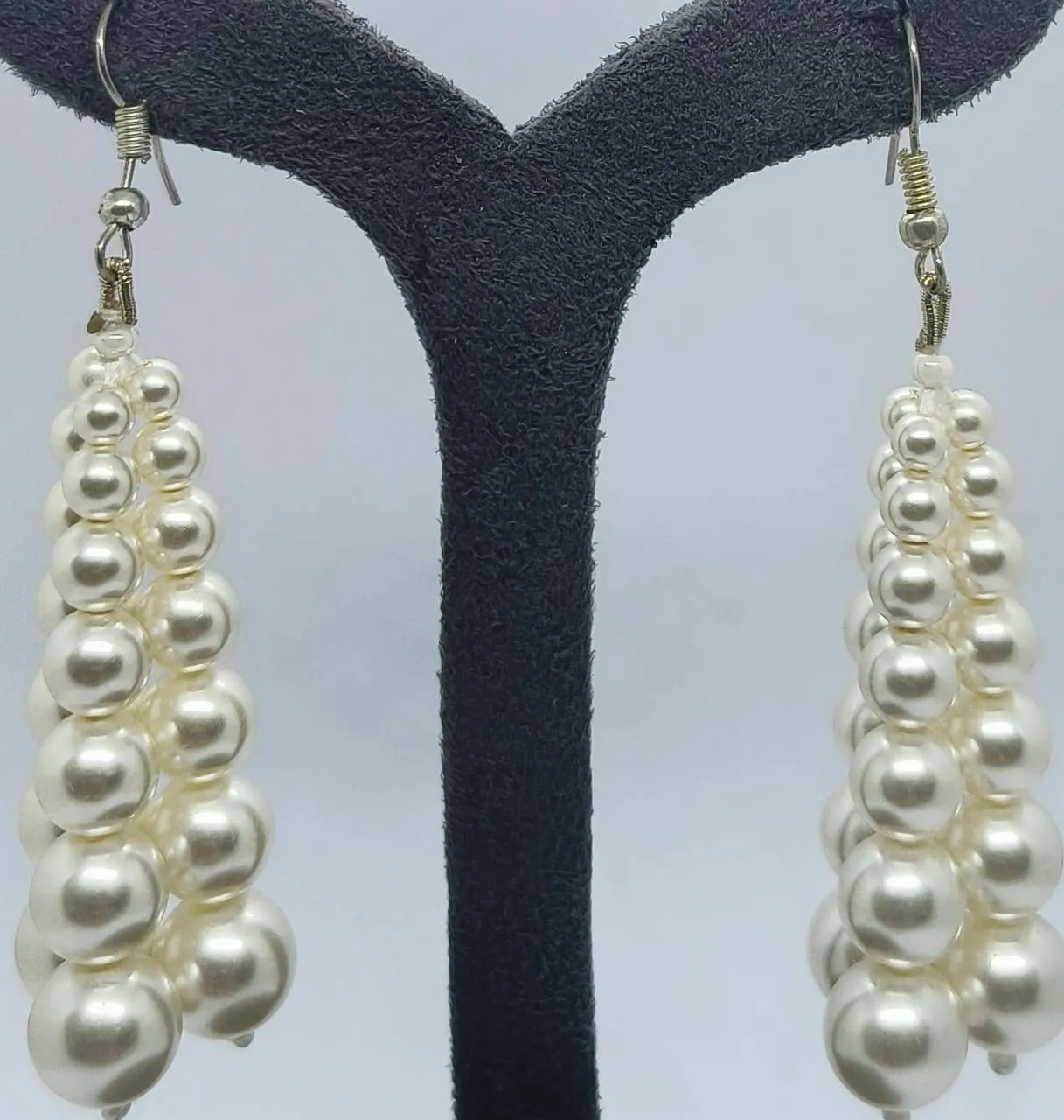 Pearl Cascade Earrings (AVMM-11) view 2