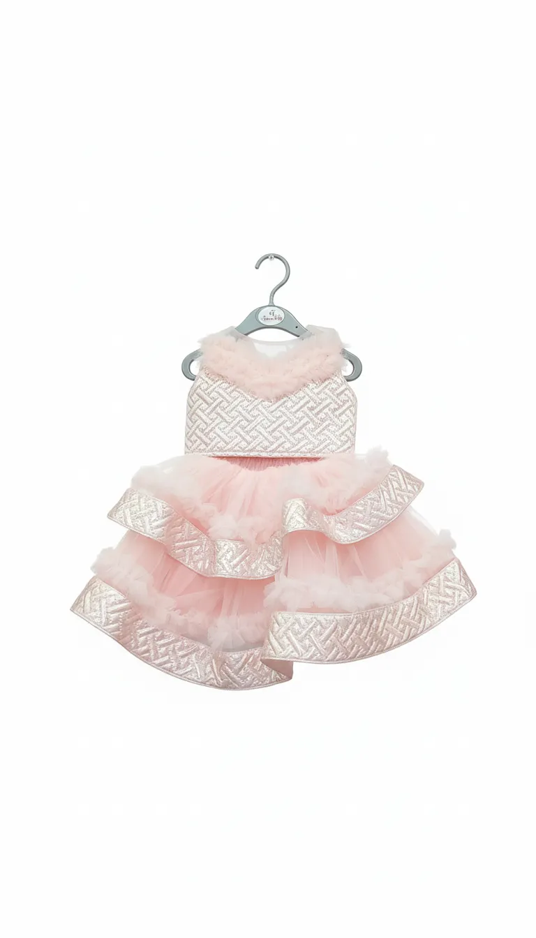 Queen Baby Girls Layered Dress view 2