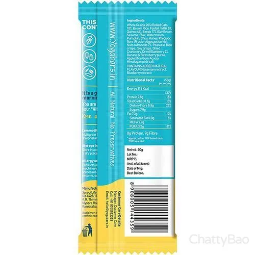 Yoga Bar Breakfast Protein Bar - Blueberry Pie 50 g view 2