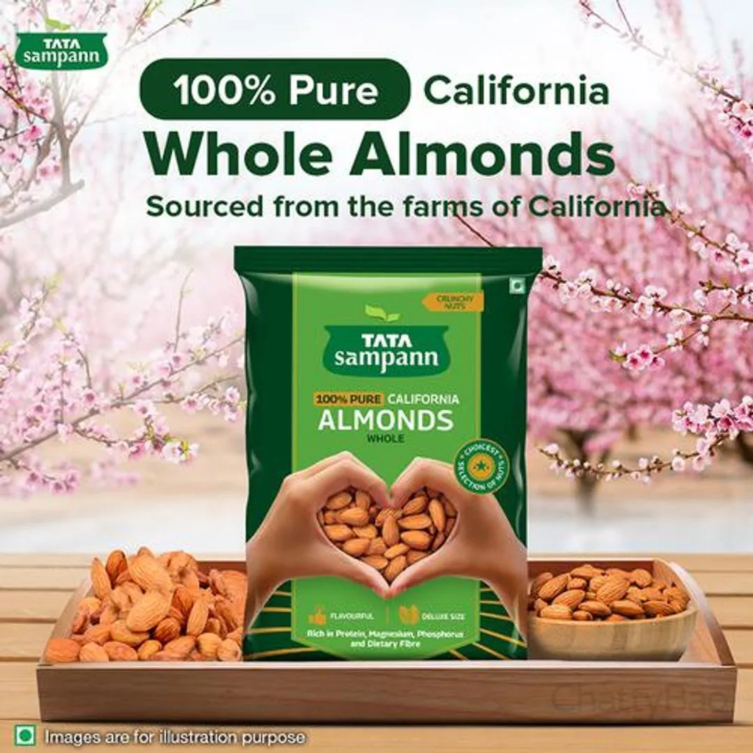 Tata Sampann 100% Pure California Almonds 500 g view 4