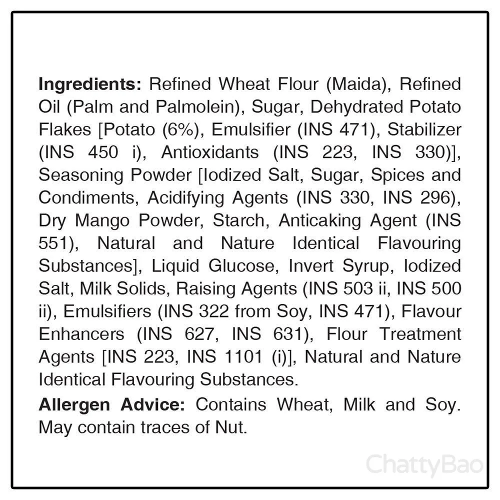 UNIBIC Snappers Potato Crackers - Achari Mango 300 g view 5