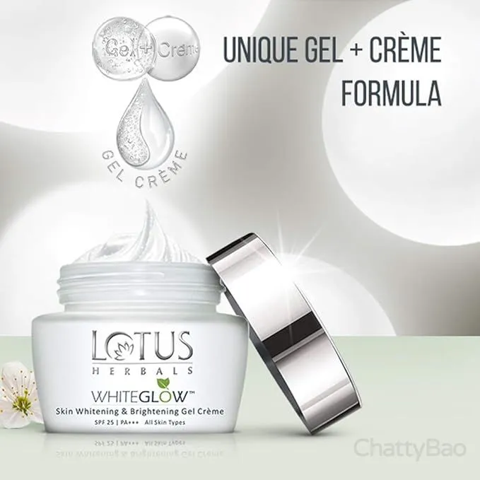 Lotus Herbals WhiteGlow - Skin Whitening & Brightening SPF 25 Face Cream 40 g view 3