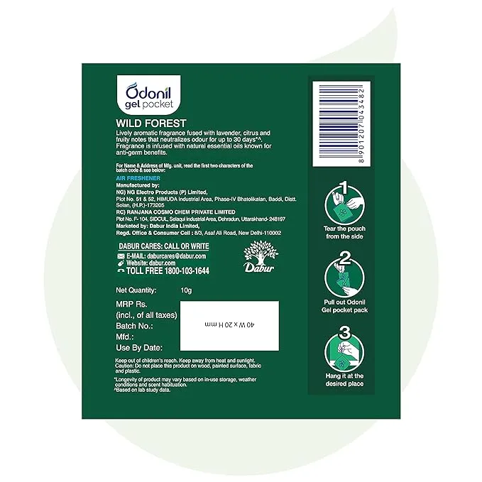 Odonil Gel Pocket -Wild Forest 10 g view 2