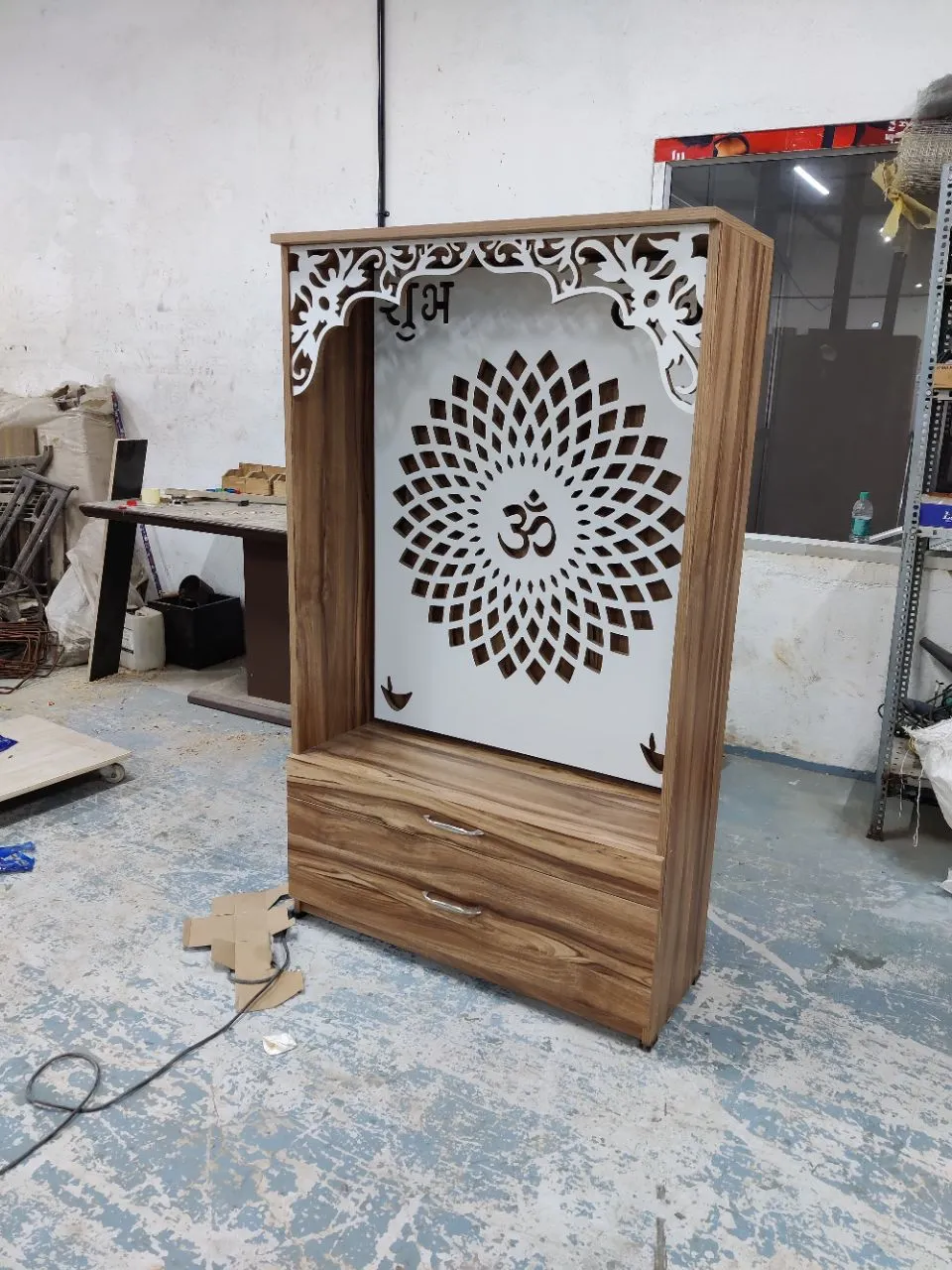 Wooden Mandir Cabinet view 4