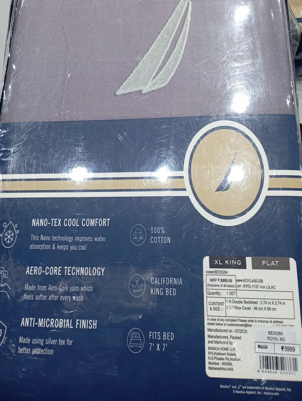 Nautica Royal 400 Bed Sheet Set view 4