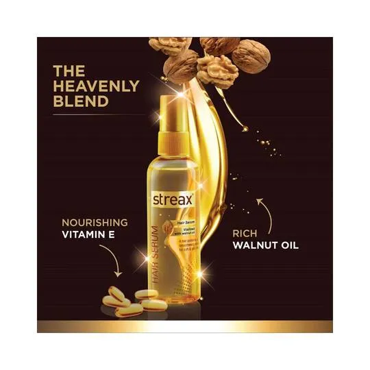 Streax Hair Serum - Vitalised With Walnut Oil 75 ml view 2