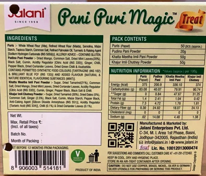 Jalani Pani Puri Magic Treat 220 g view 3