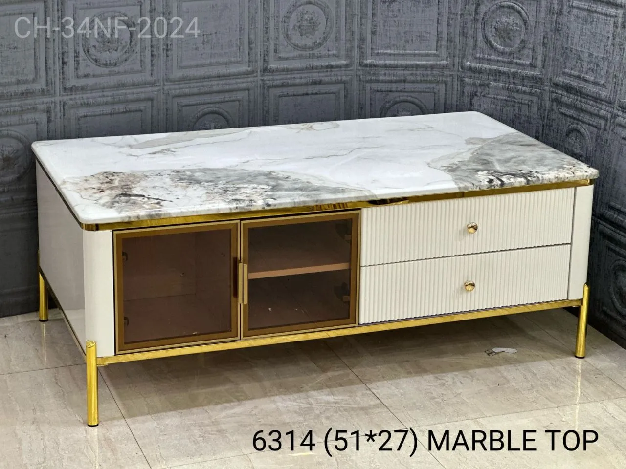 Marble Top With Rack