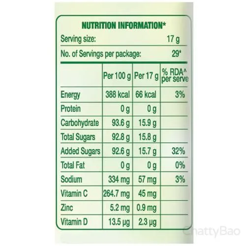 Tang Lemon Instant Drink Mix 500 g view 3