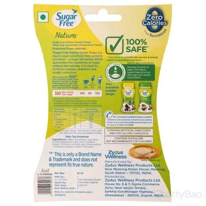 Sugar Free Natura Sweet Drops 10 ml view 2