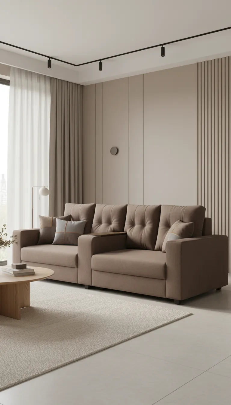 2 Seater Fabric Sofa view 3
