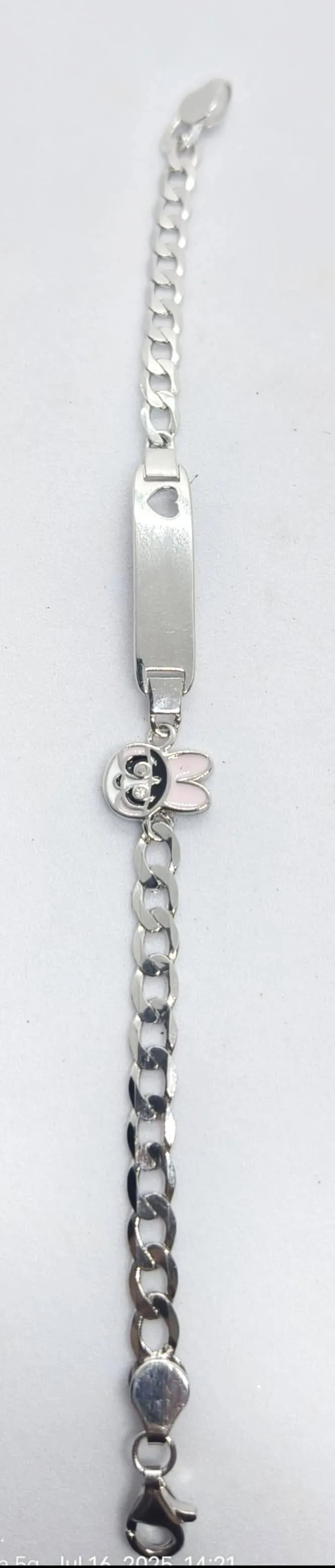 Silver Heart Bracelet (AVSBR-045) view 4