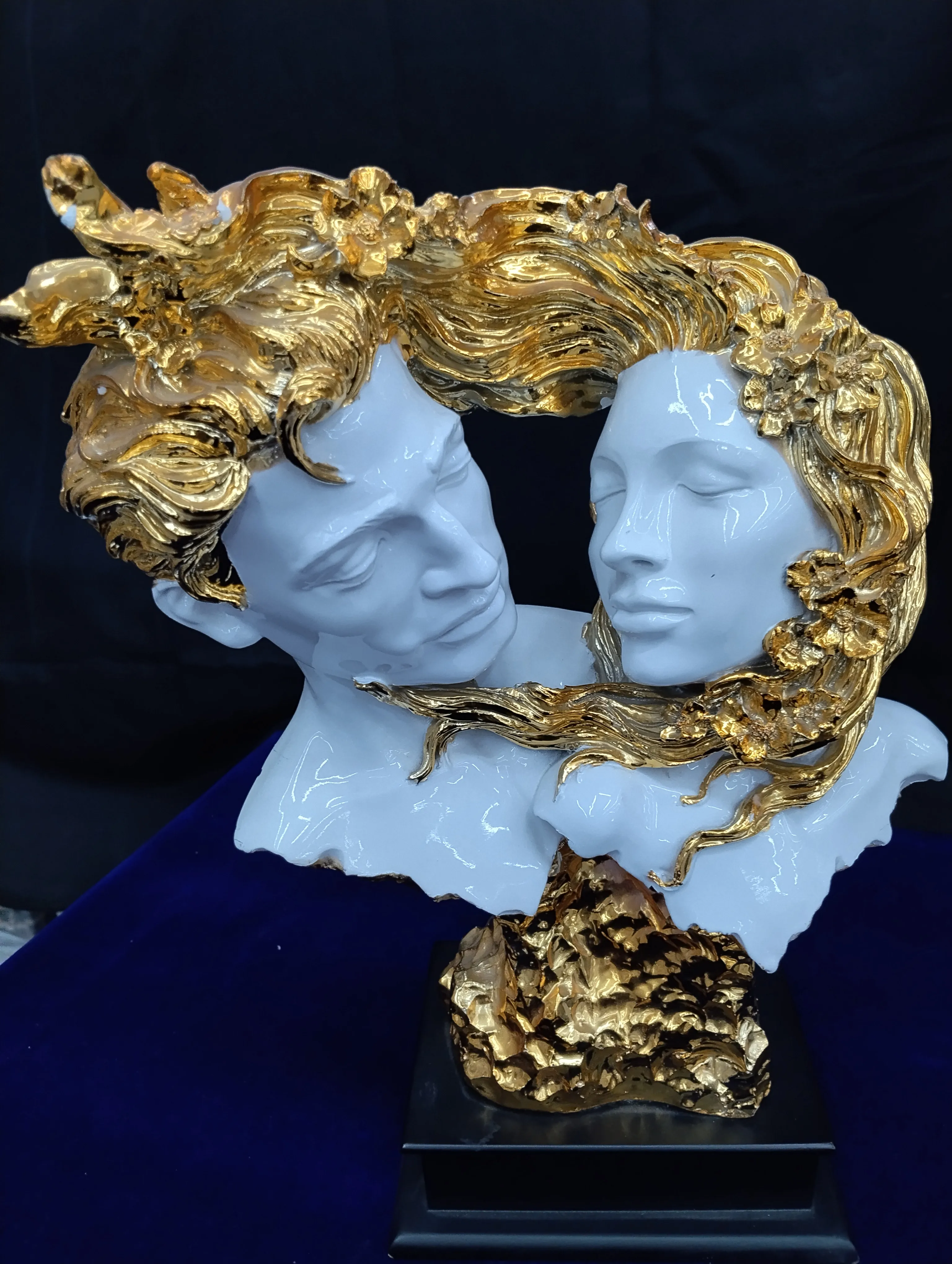 Golden Embrace Sculpture view 2