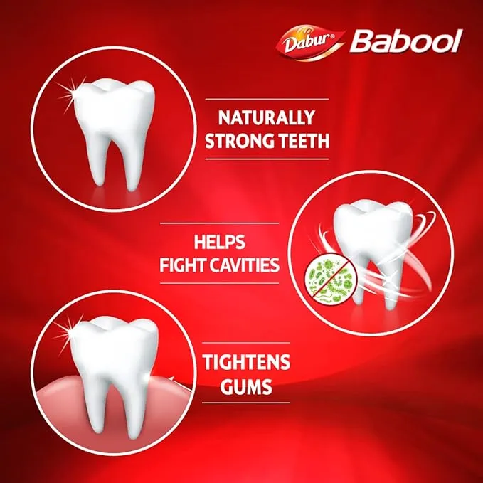 Dabur Babool Ayurvedic Toothpaste 350 g (Pack of 2 x 175 g each) view 2
