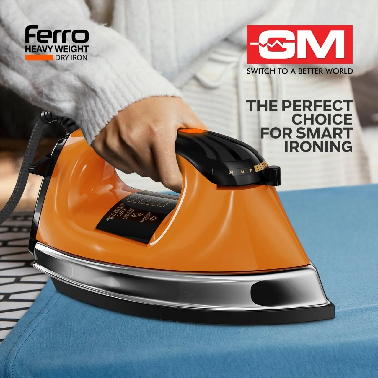 GM Ferro Heavy Weight Dry Iron Press view 3