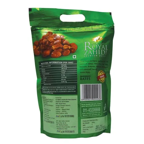 Apis Dates - Royal Zahidi (Pack of 2 x 500 g each) view 2