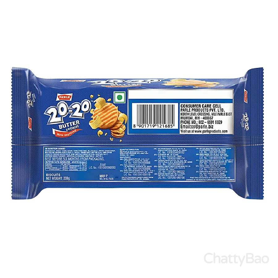 Parle 20-20 Butter Cookies 200 g view 2
