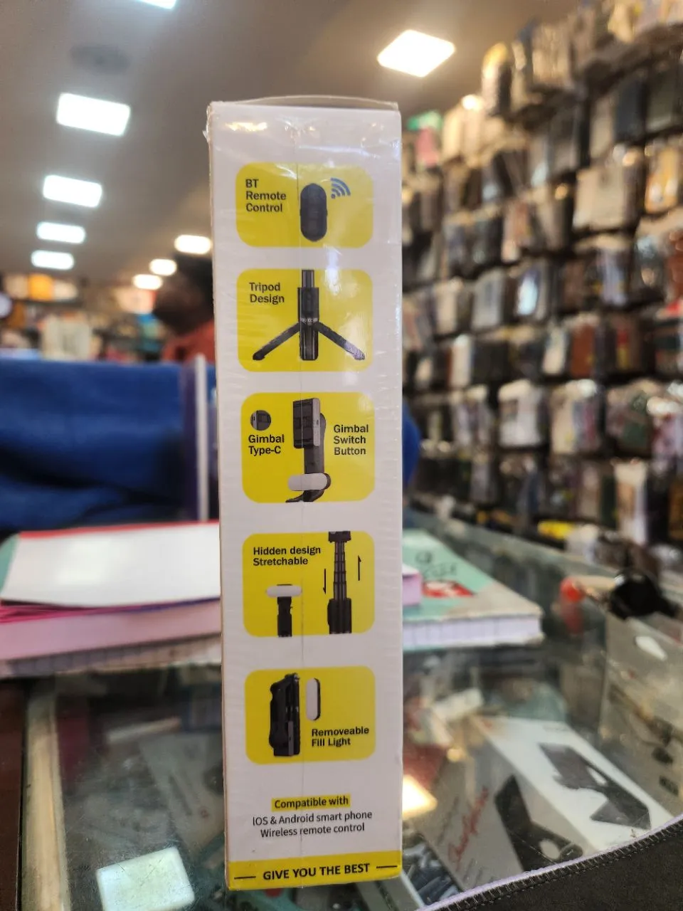 Koosda Selfie Stick Tripod Gimbal Stabilizer KM01 view 3