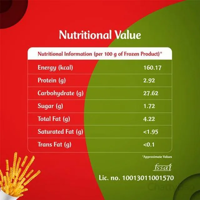 McCain Crazy Fries - Masala Mix, Herb 'N' Garlic 400 g view 3
